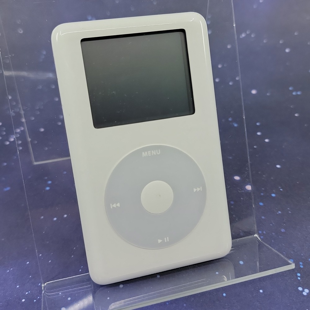 Apple iPod 4th Generation 20GB A1059 White Click Wheel MP3 Player Works *Read